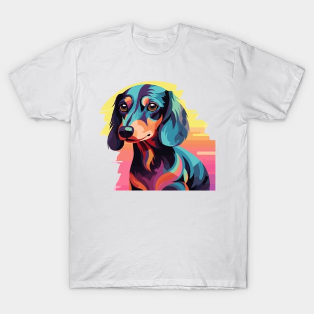 Groovy Dapple Dachshund T-Shirt by TeeCraftsGirl